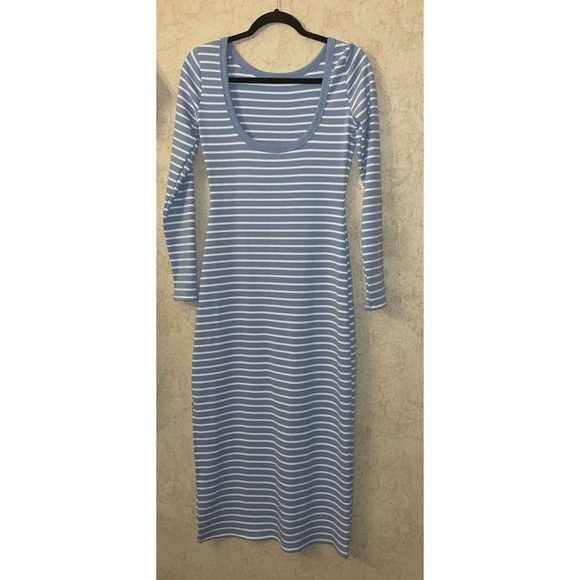 💕SALE 4 for $10💕no Comment Ribbed Striped Dress - Picture 2 of 3